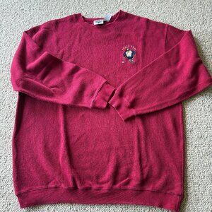Vintage Taz Golf Pro Sweater | XL | Red | Looney Tunes | Acme Clothing Co.